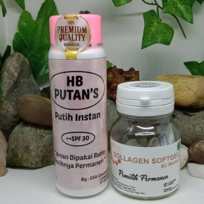 PAKET COLLAGEN SOFTGEL SC MEDICA DAN HB PUTAN'S ORIGINAL