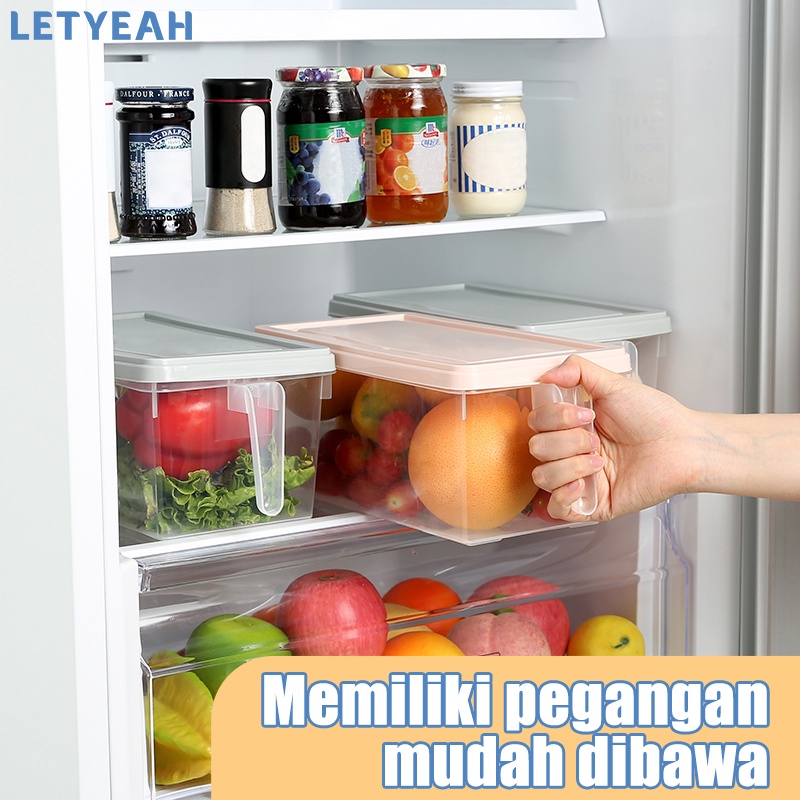 letyeah Kotak penyimpanan makanan kulkas/food container buah sayuran/food storage box dengan penutup