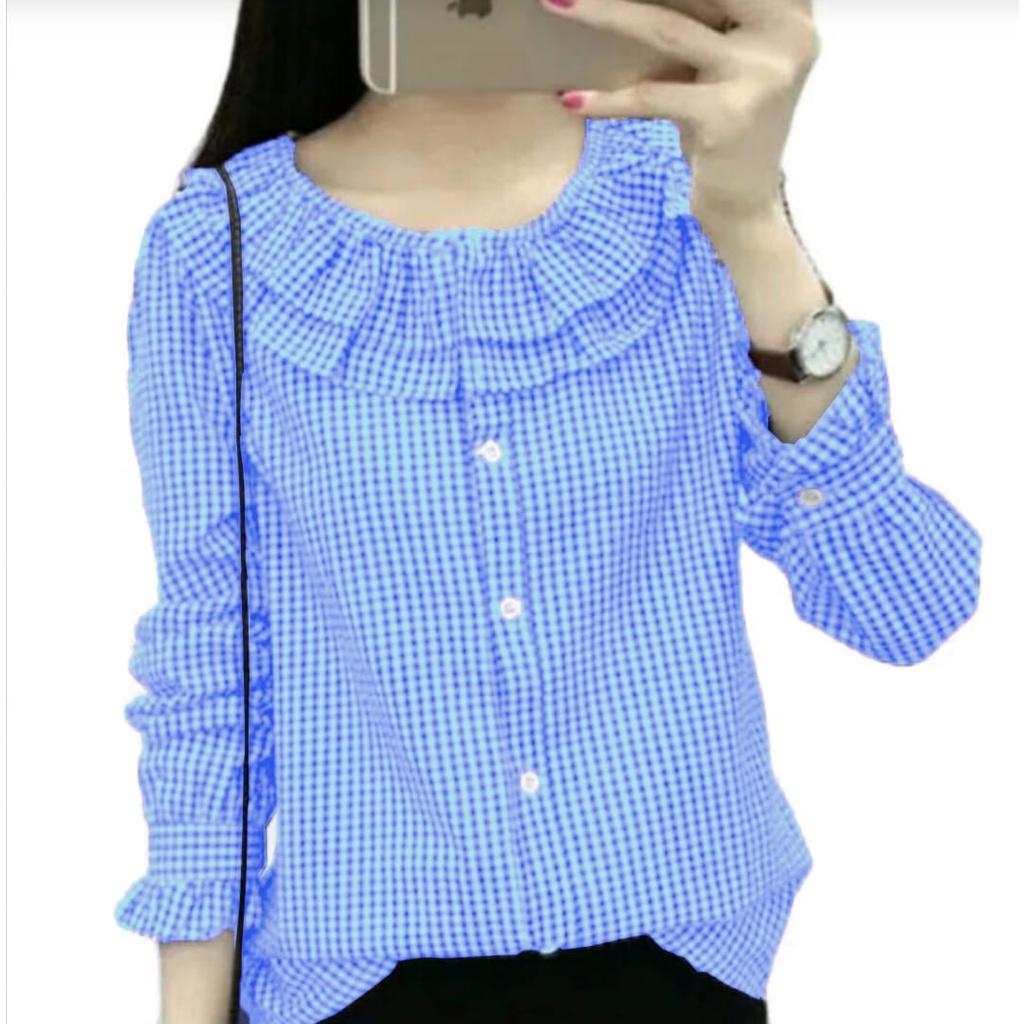 [Missie TOP MH VE]Blouse wanita katun varian warna