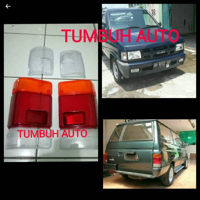 Mika Sein depan Kuning Putih dan Stoplamp Lampu belakang ISUZU Panther 2.3 2.5 Stesen Karoseri 4 pcs