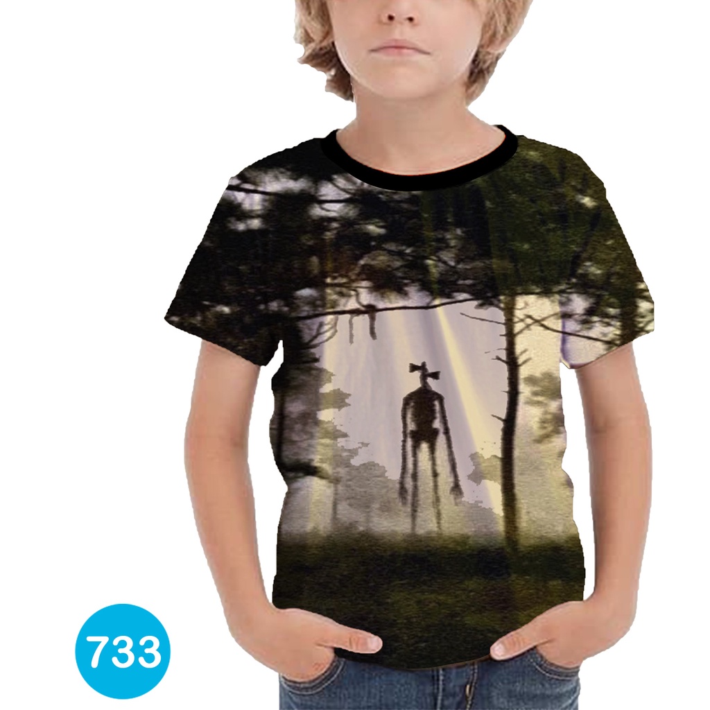 Baju Anak Siren Head Baju 3D Kartun TV Animasi #COWO-733