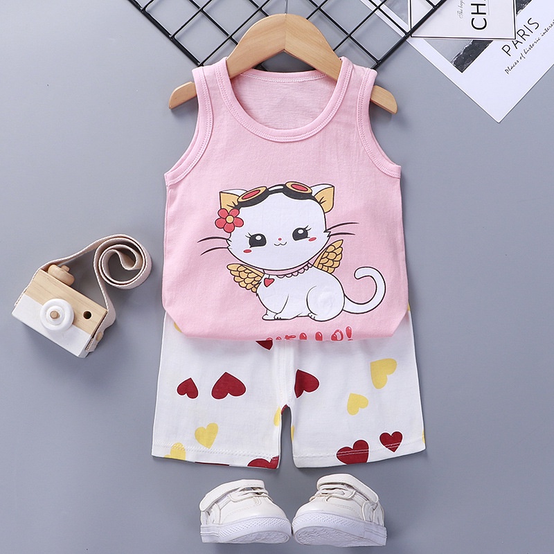 Setelan baju dan celana anak import bahan berkualitas unisex cowok cewek ukuran lengkap