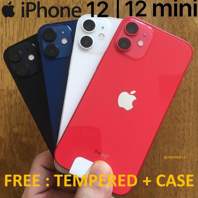 [ Hp Bekas / Second ] Second Iphone 12 / 12 Mini 64Gb 128Gb 256Gb Black Blue Green Red White - Handp