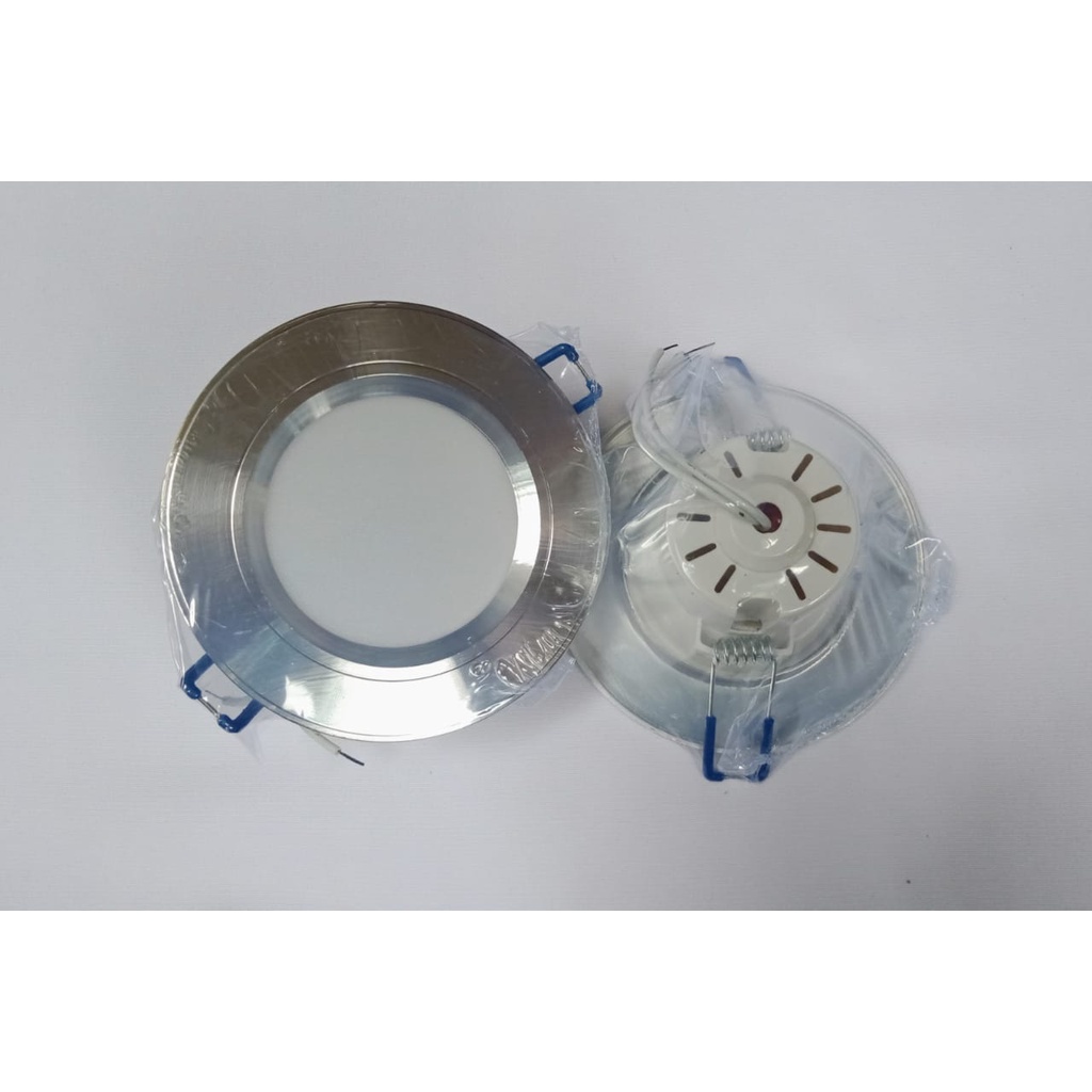 LAMPU LED DOWNLIGHT / LED PLAFON / 3 WATT / SILVER CAHAYA PUTIH