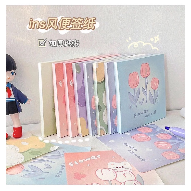 READY STOCK BISA COD - 120 LEMBAR UNICORN MEMO PAD PEMBATAS BUKU STICKY NOTE MOTIF AESTHETIC KARAKTER KARTUN HEWAN BERUANG LUCU BUNGA DIY DEKORASI SCRAPBOOK HIASAN DINDING FANCY GAYA REMAJA CEWEK KOREA IMPOR MURAH VIRAL
