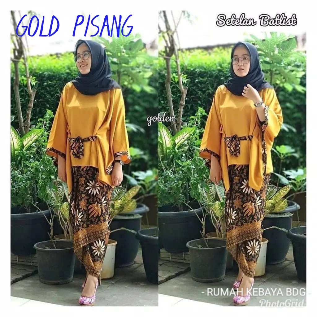 BATWING LIST PITA SET ROK LILIT/ KEBAYA MODERN/ KEBAYA MURAH RUMAH KEBAYA BANDUNG RUMAH SONGKET BANDUNG