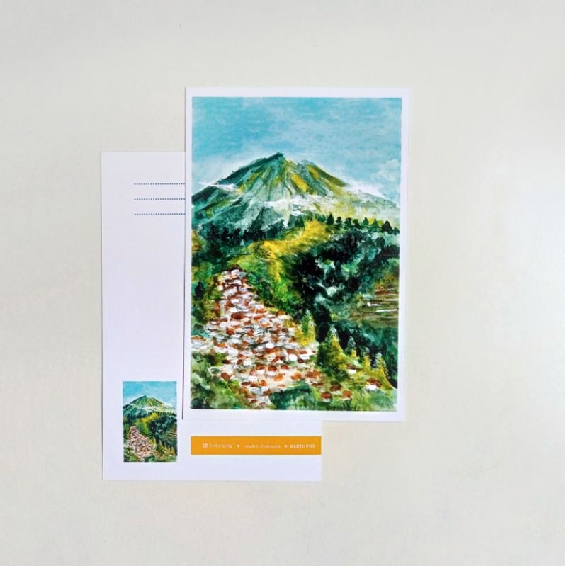 

[Art Print] Greeting card| kartu ucapan | Postcard Indonesian scenery