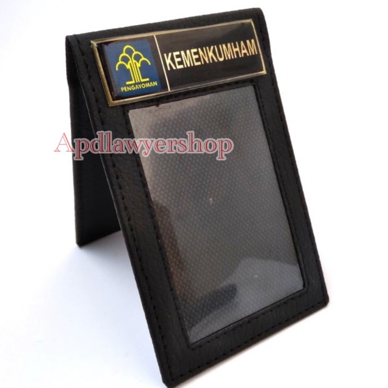 

Name Tag ID Card Kulit 2 Sisi Magnet Logo KEMENKUMHAM RI Hukum dan Ham RI PREMIUM
