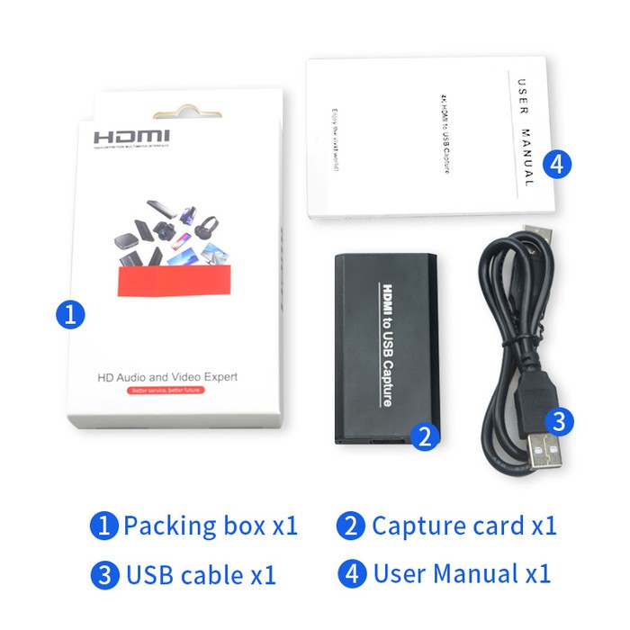 HDMI 4K USB VIDEO CAPTURE BOX 1080P 60FPS GAME HD60 LIVE STREAMING A19