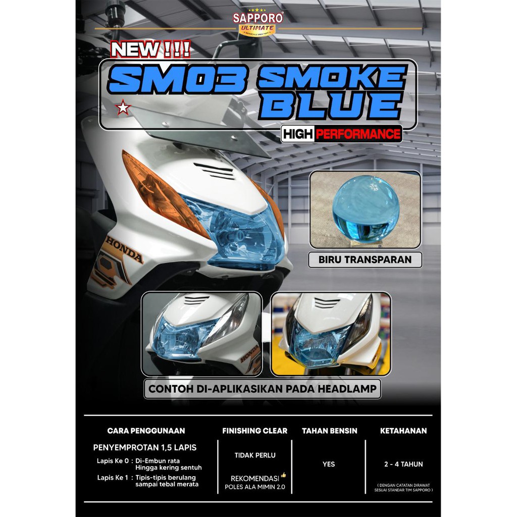 SAPPORO ULTIMATE Smoke Blue SM03 400 ml