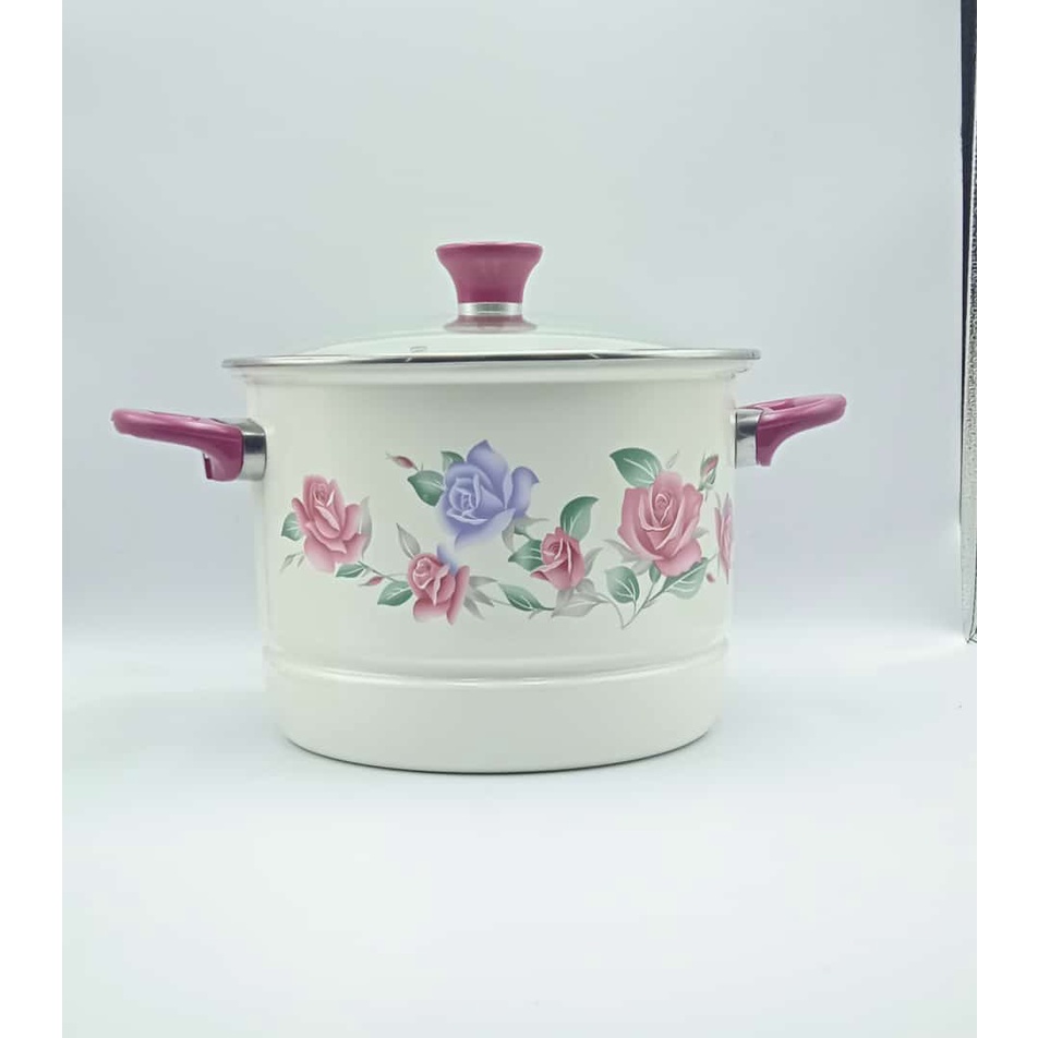 INOCOOK Stock Pot Steamer Enamel 26cm