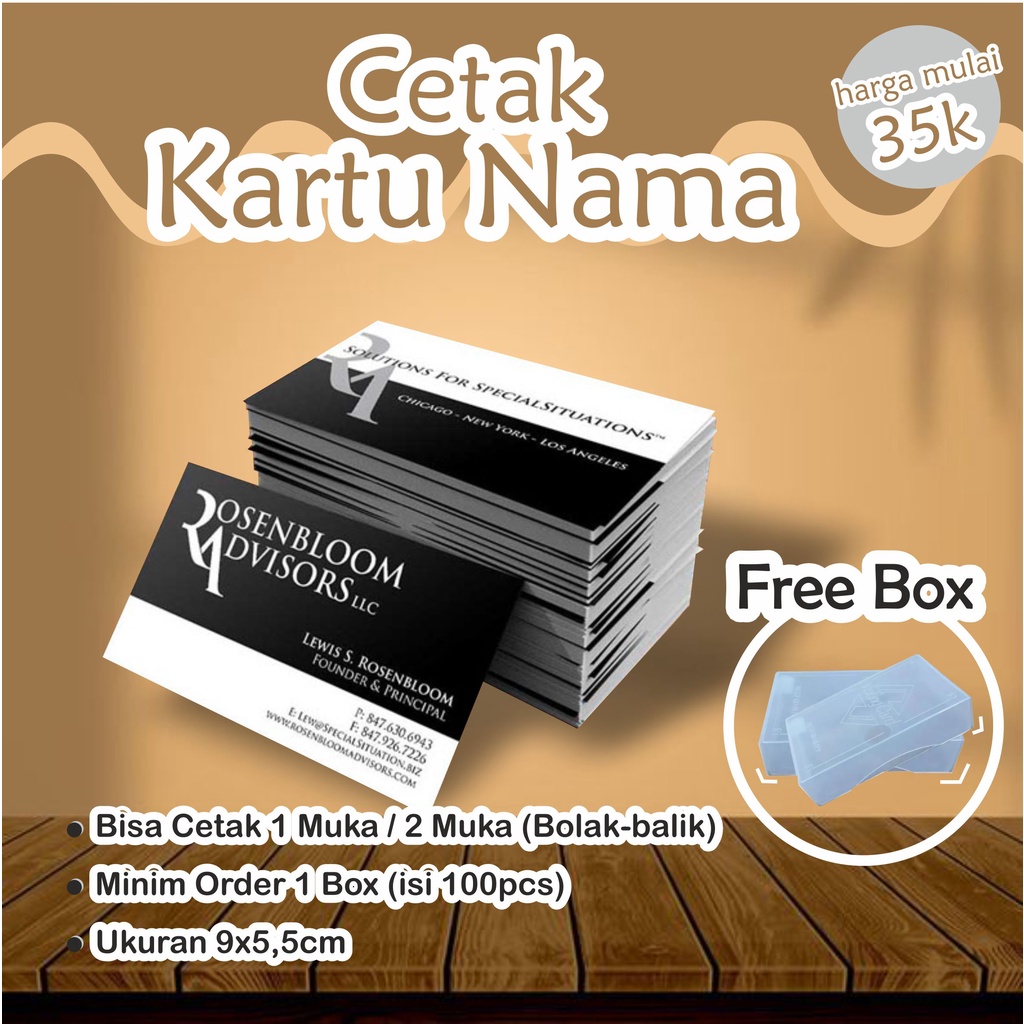 

Kartu Nama Name Card Murah