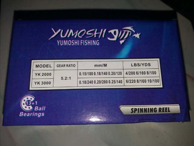 Reel YUMOSHI 2000 (13+1Ball Bearings)