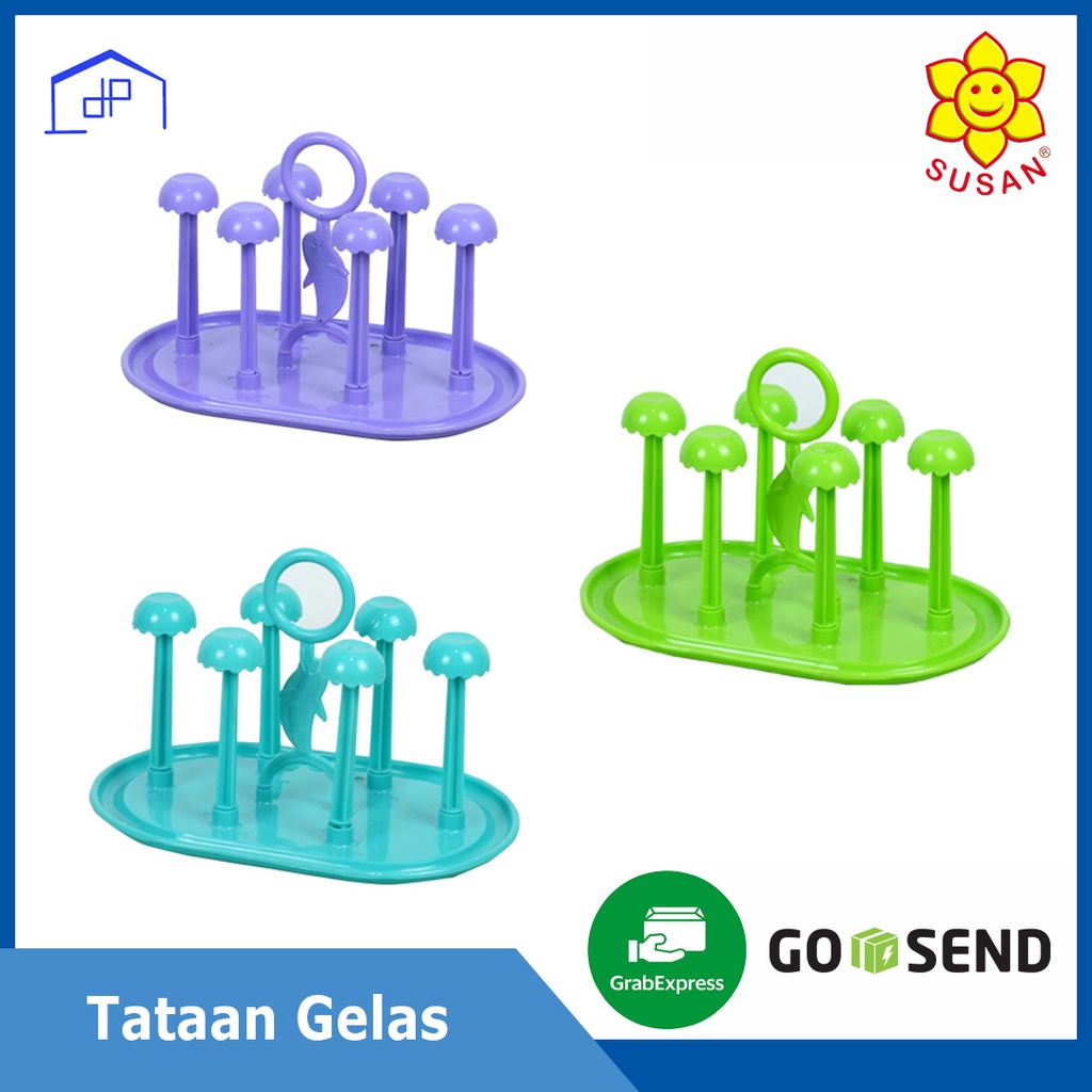 Tataan Gelas Plastik Isi 6 / Tatakan Gelas / Tatakan Cangkir / Tatakan Gelas Plastik