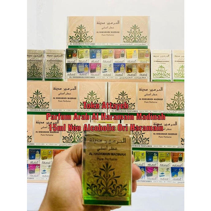 Parfum Arab Al Haramain Madinah 15Ml Non Alcoholic Ori Haramain