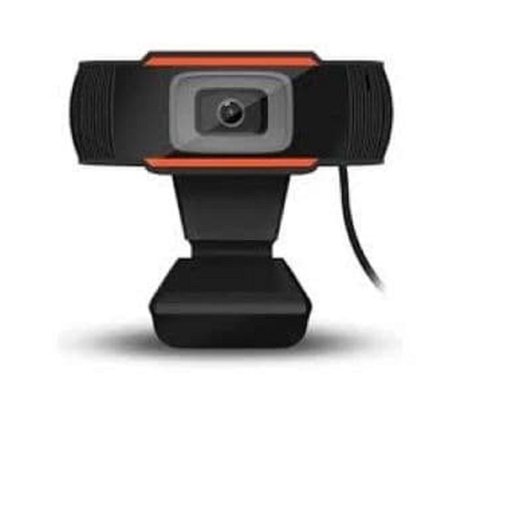 Kamera Webcam USB dengan Microphone untuk PC / Komputer orange hitam