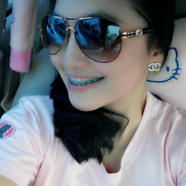 READY LAGI kacamata fashion wanita gucci nikita brown coklat kualitas super produk import kaca mata