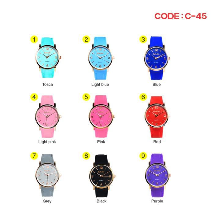 NEW Jam Tangan Wanita Fashionable Tredy Analog Generic C-45