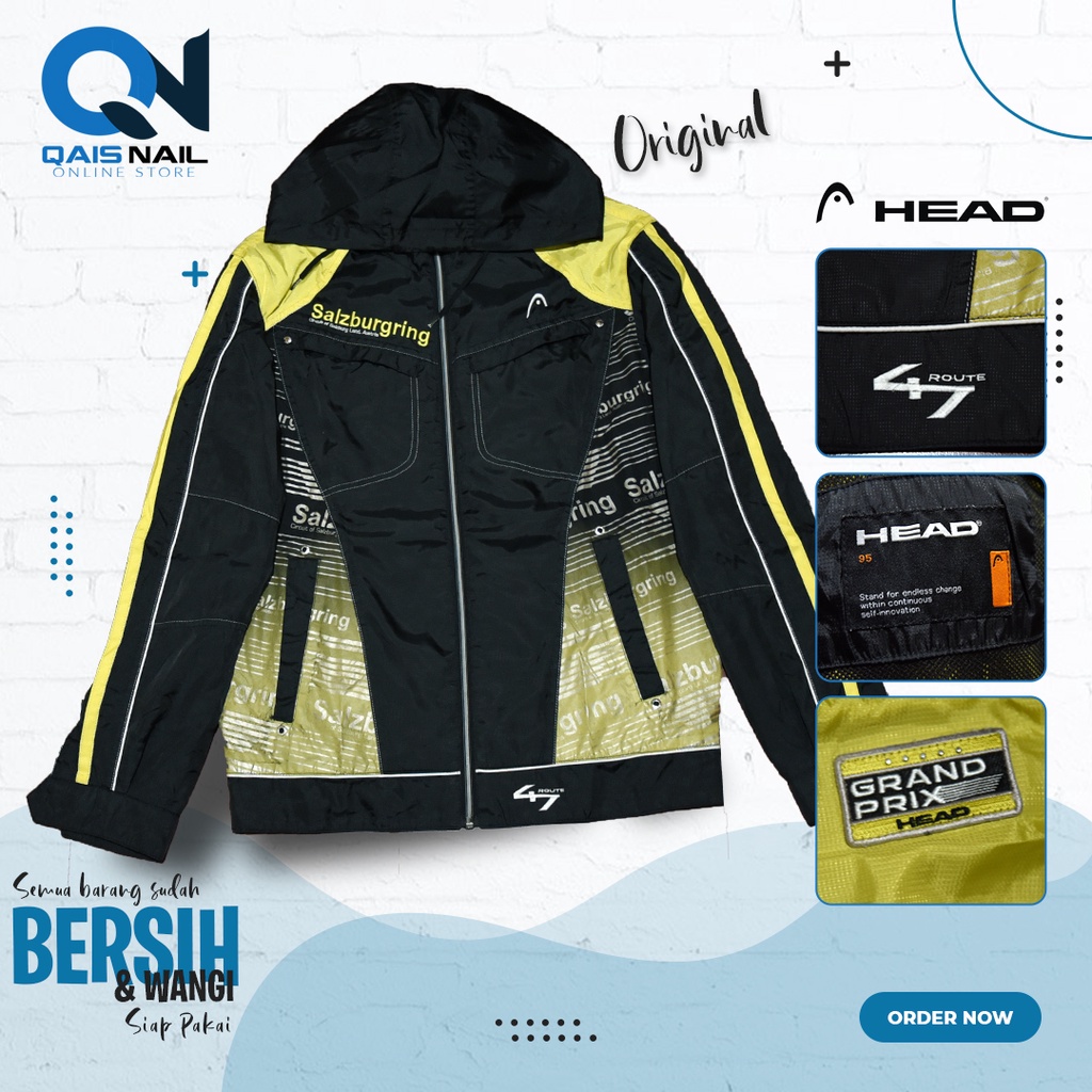 Jaket Touring Windbreaker by HEAD (second/preloved)