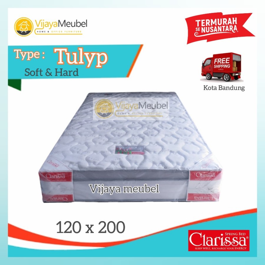 Springbed clarissa tulyp soft & hard 120x200 BANDUNG