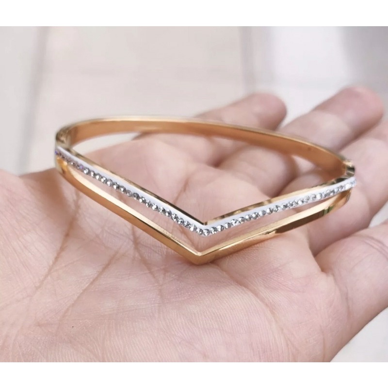 GELANG TITANIUM VIRAL FUJI AUREL / AKSESORIS WANITA ASLI TITANIUM