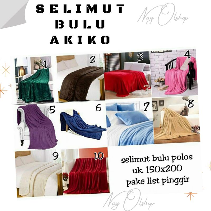 Selimut Bulu Rosanna Akiko Ukuran 150x200
