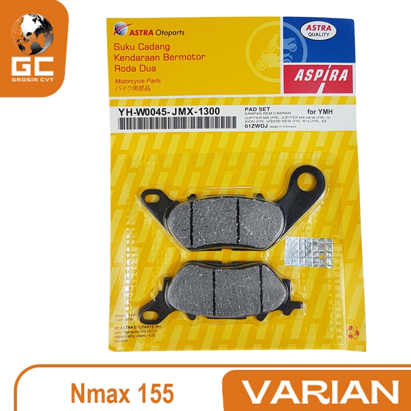 Aspira Kampas Rem Discpad Belakang Yamaha NMAX 155 YH-W0045-JMX-1300