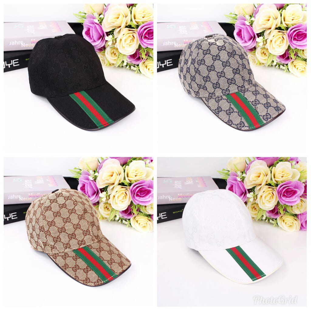 CK02 Gucci Sidestripe Baseballcap 8823 TOPI IMPOR TOPI WANITA