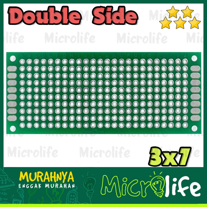 DOUBLE SIDED 3x7 PROTOBOARD