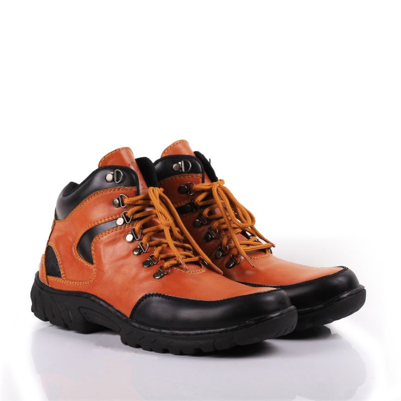 Sepatu Safety Motor Turing Spatu Sapety Pria Sapatu Sefety Laki Laki Sepatoe Kerja Ujung Besi Hitam-7