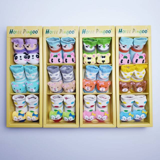 KAOS KAKI BOX BONEKA MOTIF BOY / GIRL