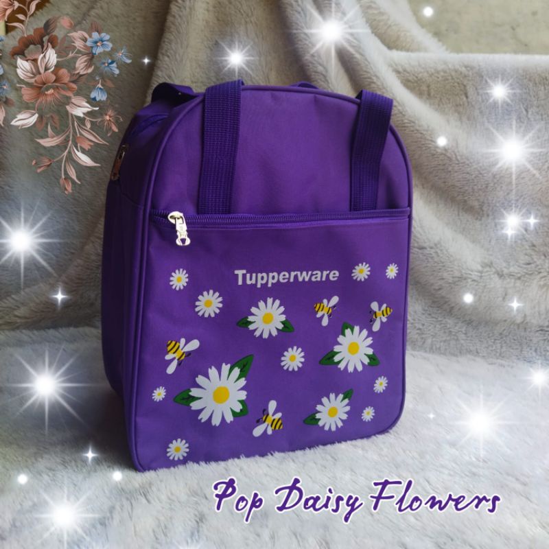 Tas Pop / Daisy Flowers / tas bekal makan Daisy flowers / Tas tupperware Daisy Flowers