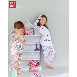 Setelan pajamas anak  perempuan KAZOKU  longsleeve Baju 