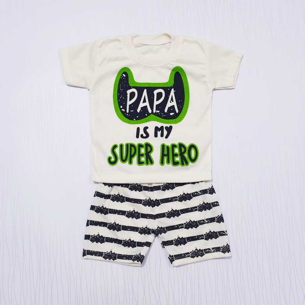 setelan anak laki-laki pakaian bayi baju baby gracia super hero