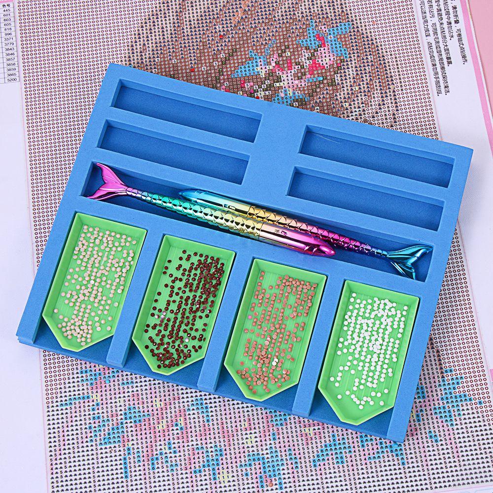 Preva Diamond Painting Tray Holder DIY Kerajinan Bor Clay Tray Organizer Diamond Painting Kits