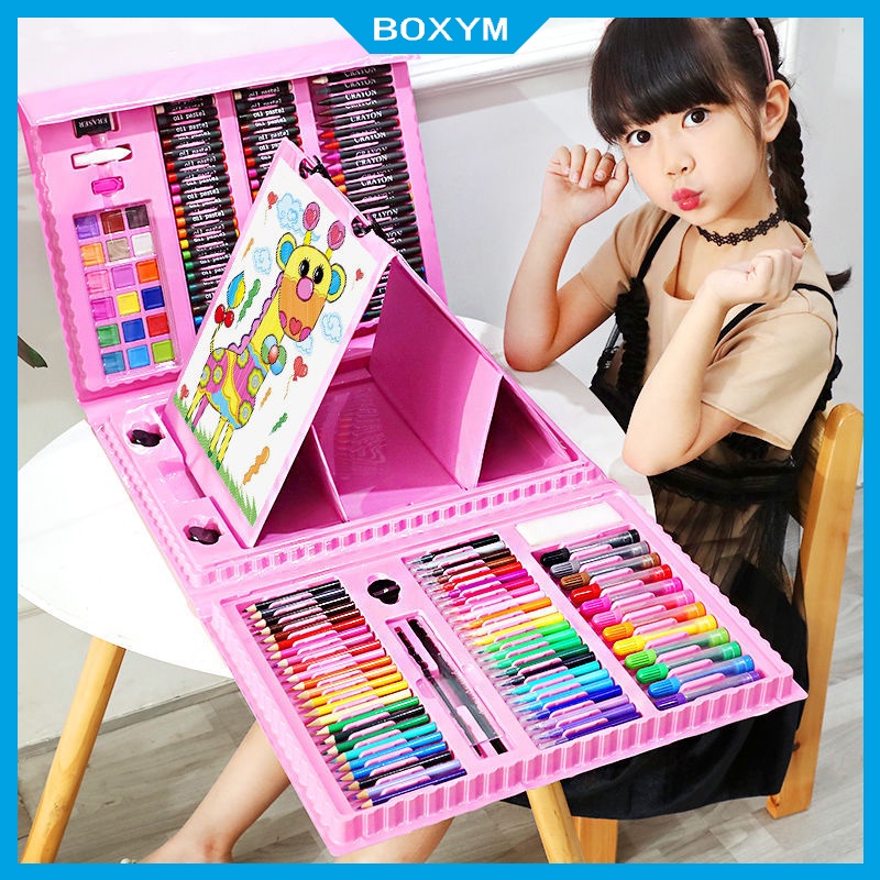 

Anak Crayon Mewarnai Pensil Krayon Set Warna Alat Menggambar Art Mewarnai Hadiah-208 pcs