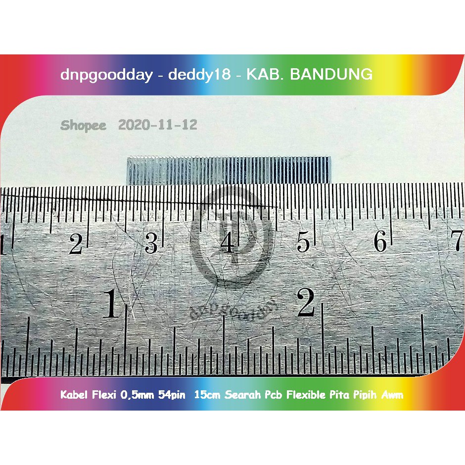 Kabel Flexi 0,5mm 54pin  15cm Searah Pcb Flexible Pita Pipih Awm