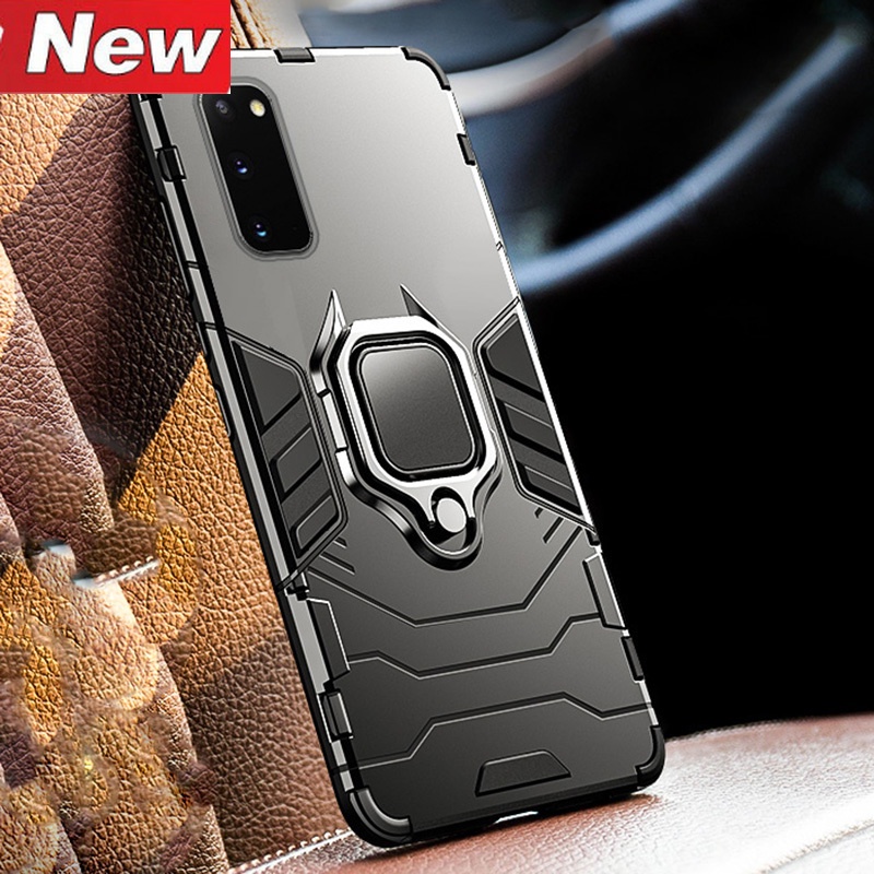 Casing Armor Shockproof + Stand Holder Magnetik Untuk Samsung Galaxy S21 Ultra S21 FE