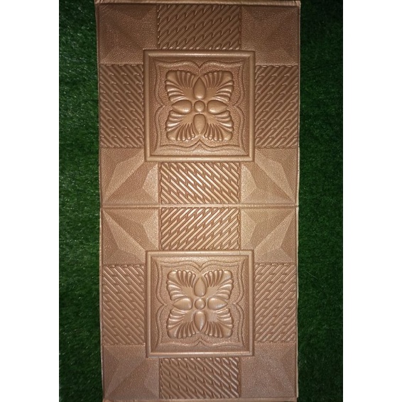 Wallpaper Foam 3D Dinding Sticker-Batik Coklat