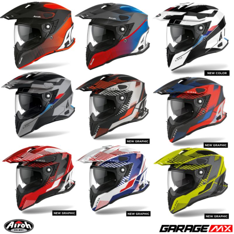 HELM AIROH COMMANDER ORIGINAL . HELM SUPERMOTO AIROH TRAIL CROSS