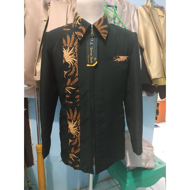 Jasket Kombinasi batik Gandum Motif Selendang