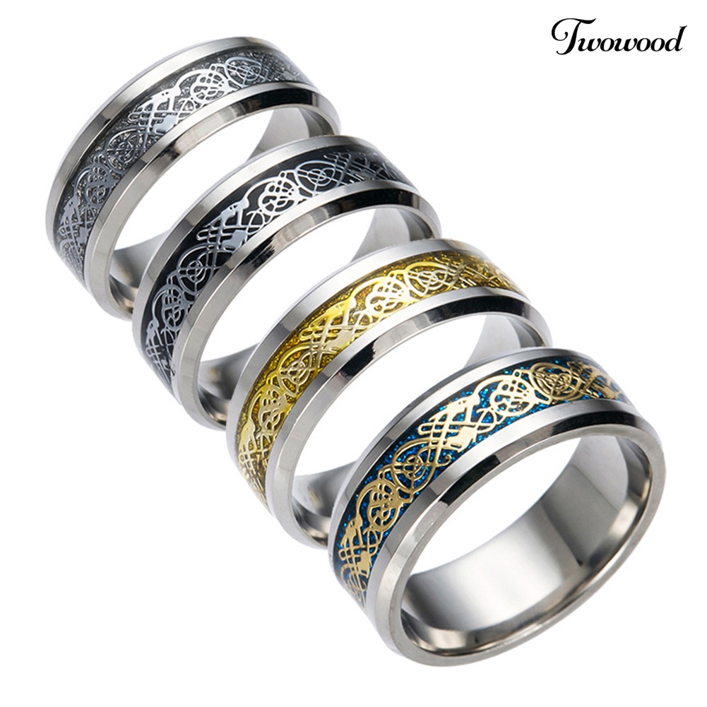 Cincin Bahan Titanium Steel Untuk Pria