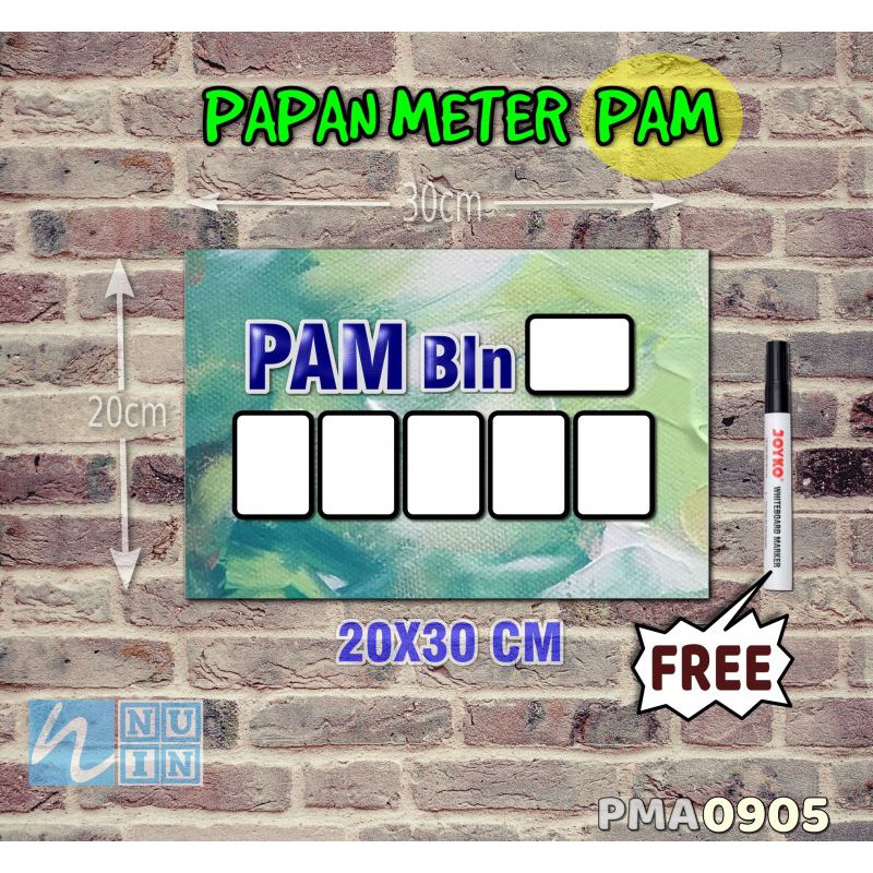 

Nuin Papan Meter Listrik PLN PAM motif Unik - Lukis 05