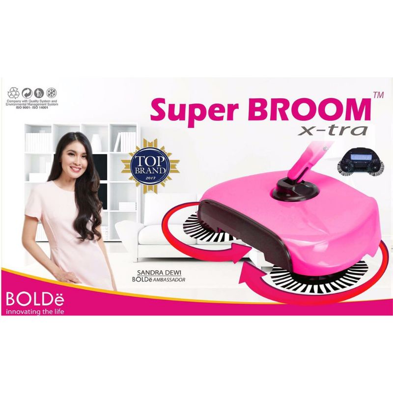 Sapu otomatis Bolde bonus masker / sapu tanpa listrik