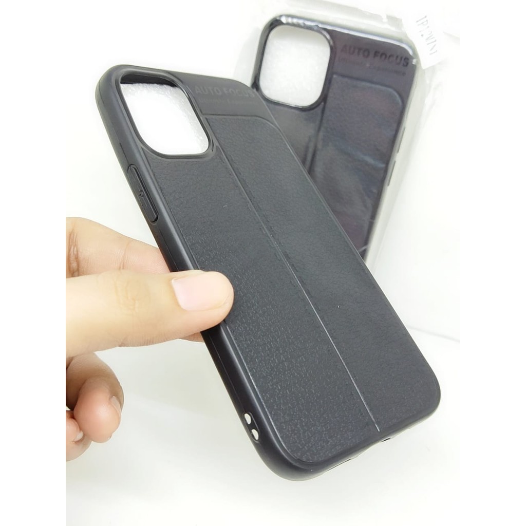 AutoFokus iPhone 12 Mini 5.4 inchi Leather Soft Case AUTOFOCUS Motif Kulit Jeruk