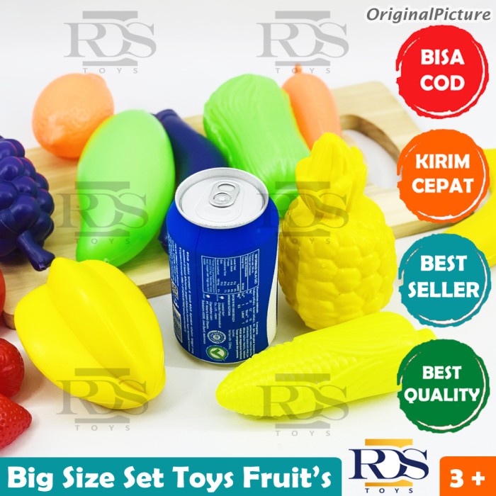 Mainan Anak Buah Buahan Jumbo Buah Mainan Ukuran Besar Plastik #Dragonball_88