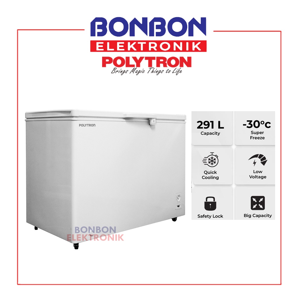 POLYTRON Chest Freezer 300 Liter PCF 318 / PCF318 300L