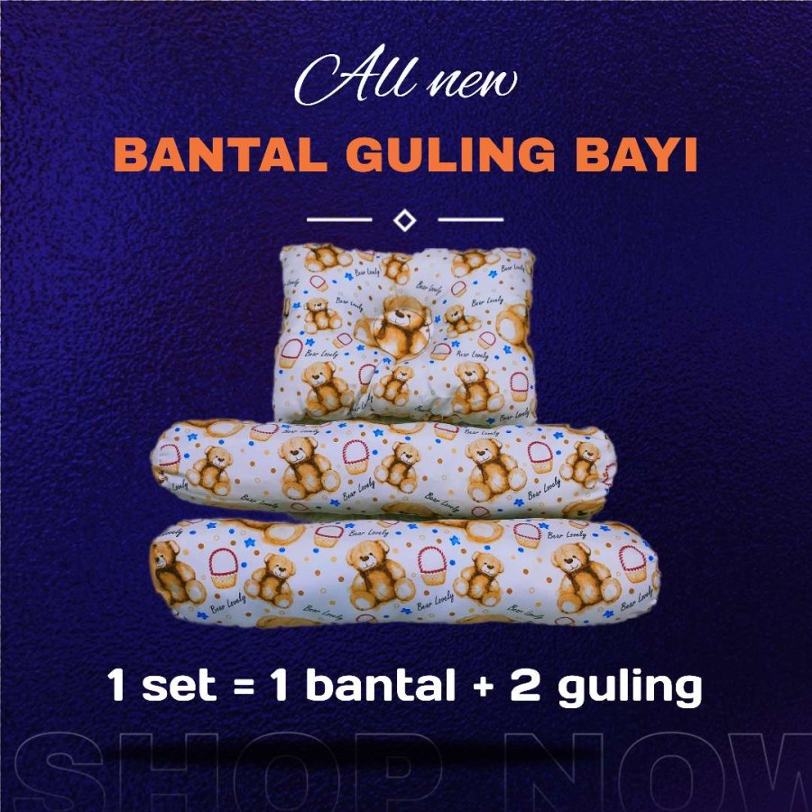 Bantal guling bayi 1 set peralatan tidur bayi baby pillow sleeping oke