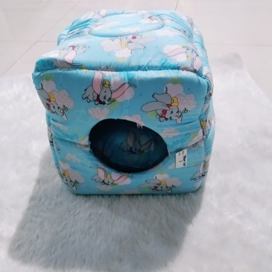 kasur kucing bantal mantras hewan tempat tidur kucing 2 in 1 Ukuran S