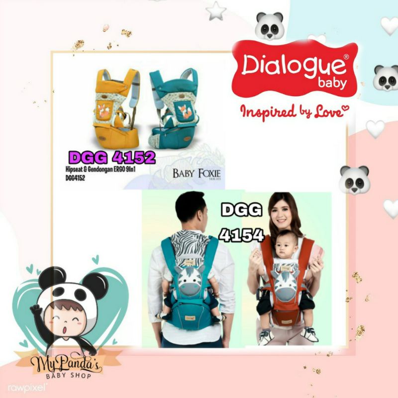 DIALOGUE Hipseat Bayi Gendongan Depan Bayi Dudukan Bayi Gendongan Kanguru